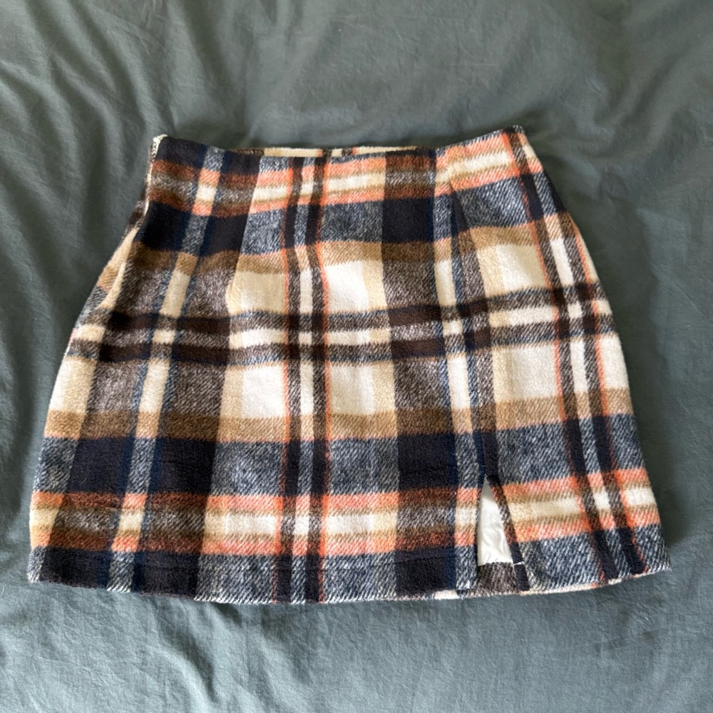 Plaid Mini Skirt - Like New